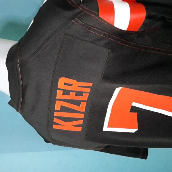 Cleveland Browns Dawg Pound #7 orange and brown football jersey. Small - Picture 10 of 10